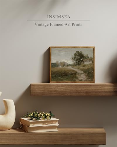 InSimSea Framed Canvas Wall Art Decor, French Countryside Painting, Farmhouse Rustic Vintage Decor for Kitchen Living Room Shelf, 8"x10",small size - Image 2