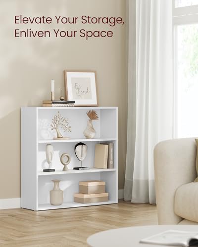 VASAGLE Set of 2 3-Tier Bookshelves, 31.5 Inches Wide - Image 4