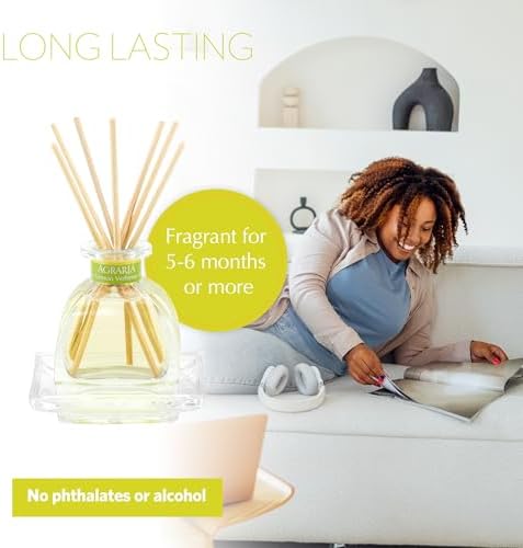 AGRARIA Lemon Verbena PetiteEssence Flower & Reed Diffuser Set - Image 4