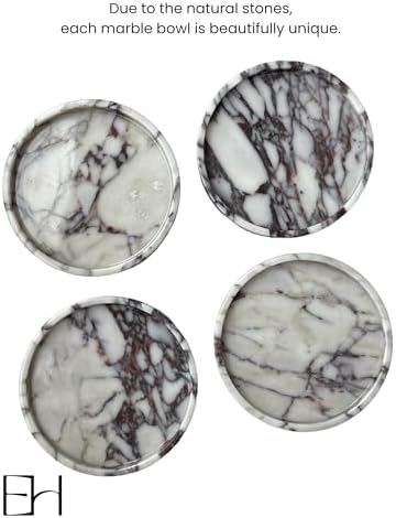 10” Round Marble Tray Riser Trivet, Fruit Bowl for Kitchen Counter - Image 6