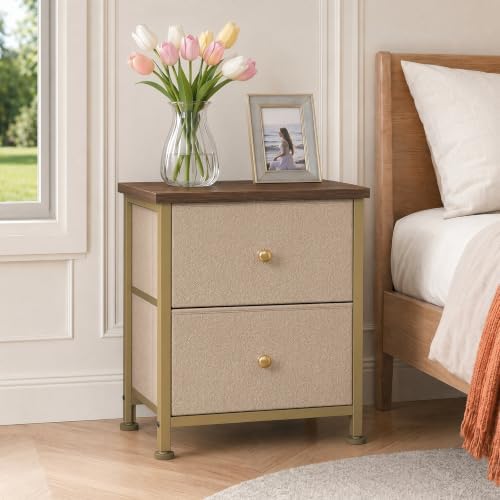Sweetcrispy Small Nightstand with Storage Drawer for Bedroom, Mini Dresser - Image 2