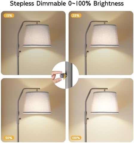 SUNMORY Floor Lamps for Living Room, 0-100% Dimmable Standing Lamp - Image 3