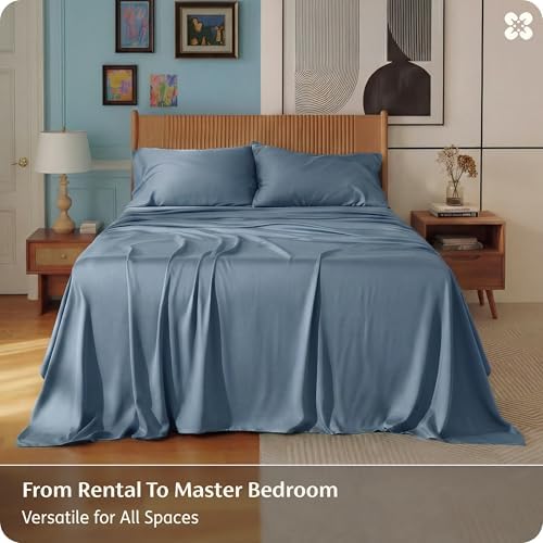 Bedsure PureWoven Rayon Derived from Bamboo, California King Sheet Sets - Image 5