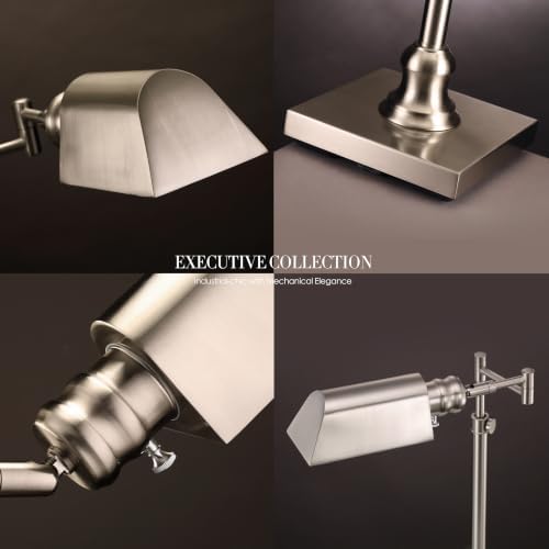 O'Bright Arcadia Pharmacy Desk Lamp, Brushed Nickel - Image 7