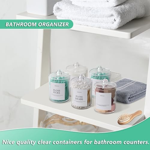 Bathroom Decor,Bathroom Storage for Home Decor,Bathroom Organizers and Storage,Qtip Holder 4 Packs for Bathroom Accessories - Image 2