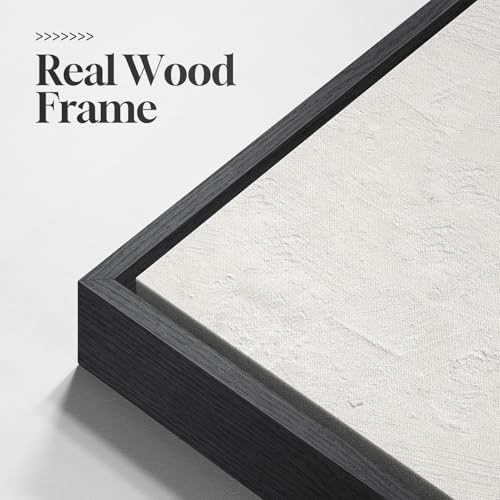 Large Framed Minimalist Abstract Canvas Wall Art for Living Room, 24x36 In - Image 5