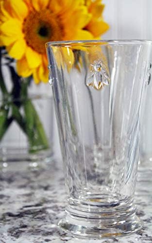 La Rochere Napoleon Bee Double Old Fashioned Tumbler Set of 6 – La Rochere Bee Glassware Sets – Fancy Glassware Drinking Glasses (15 oz) - Image 5