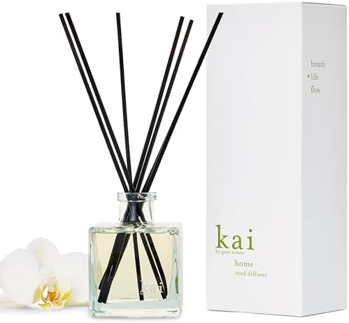 kai reed diffuser – a fresh, beautiful, light gardenia scent wrapped in white exotics, 6.75 fl oz | long lasting, serene, vegan, clean and inspired by memories of Hawaiian vacations by Unknown