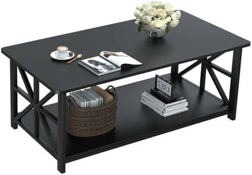 GreenForest Coffee Table for Living Room with Round Corners by GreenForest