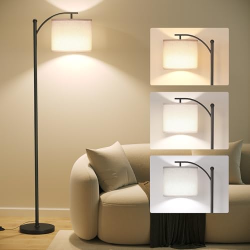 SUNMORY Arc Floor Lamp, Modern Floor Lamp with 3 Color Temperatures Bulb by SUNMORY