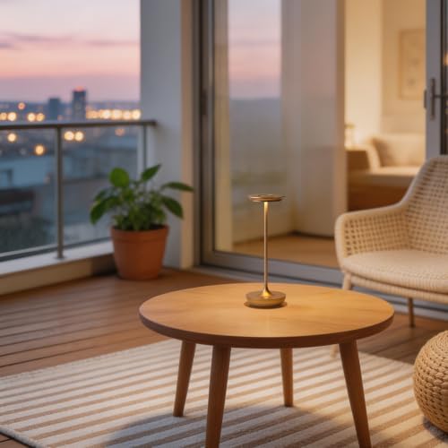 LED Rechargeable Cordless Table Lamp Battery Operated Light 2P Bronze - Image 6