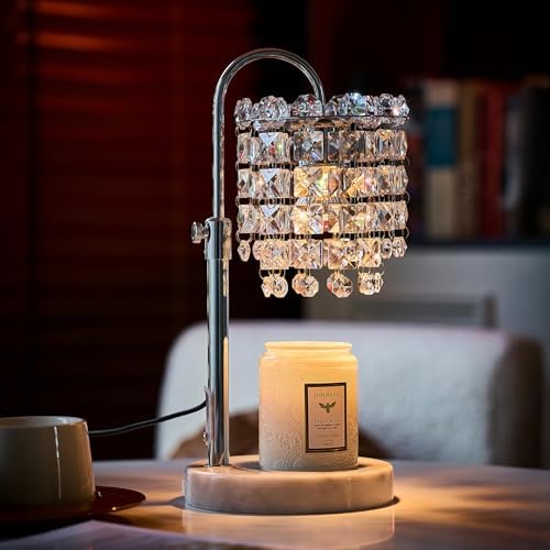 Candle Warmer Lamp with Timer Dimmer Adjustable Height for New Home Bedroom,Vintage Home Decor for Scented JaR 3 Bulbs for New Home Decor, Women Mom Christmas Birthday Gifts,RGB Silver (RGB Silver) - Image 2
