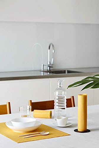 MY DRAP Cocktail Napkins, Reusable Cotton Napkins on a Roll 4.5 x 4.5 in (100 Napkins, Curry) - Image 5