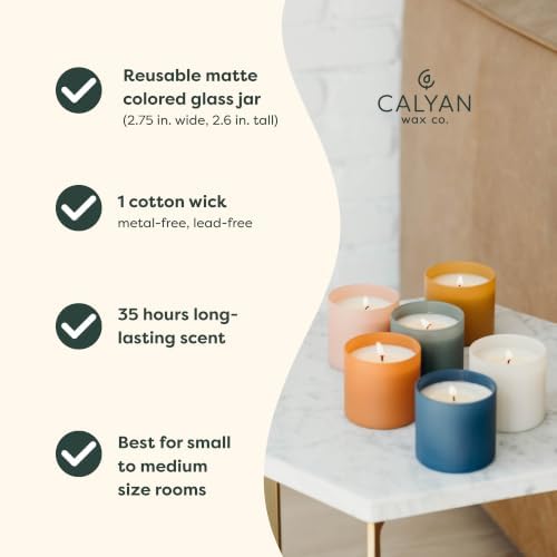 Calyan Wax Co. Dignity Series Cedar & Tobacco Scented Candle - 35 Hour Burn - Image 6
