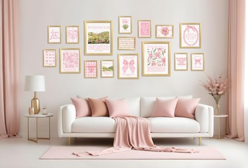 ANERZA 16 PCS Christian Coquette Wall Art Decor, Pink Bow Bible Verses Gallery Wall Prints for Bedroom Nursery, Jesus Posters for Living Room Aesthetic, Scripture Preppy Dorm Collage Kit for Girls Kids - Image 6