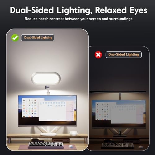 LitONES Premium LED Desk Lamp, Dual-Sided Soft Lighting with Knob Remote - Image 2
