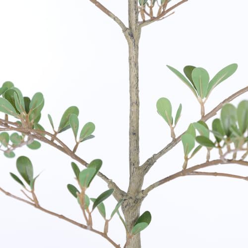 6FT Artificial Olive Tree, Faux Plants Indoor, Tall Fake Tree with Black Pot - Image 5