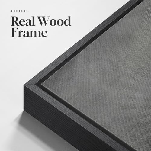 Framed Black and White Abstract Wall Art for Living Room Set of 2, 24x36 In - Image 5
