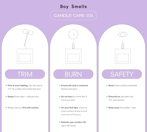 Boy Smells Hinoki Fantôme Scented Candles for Men and Women - Soy, Coconut Wax Candle Blend - Aromatic Candles for Home with Japanese Cypress, Jasmine and Smoked Amber - Image 2