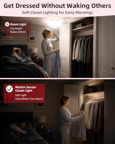 6-Pack Under Cabinet Lights, Motion Sensor Light Indoor, Counter Lights - Image 5