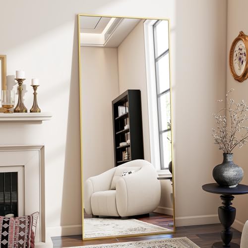 BEAUTYPEAK Full Length Mirror, 71"x26" Floor Mirrors, Gold by BEAUTYPEAK