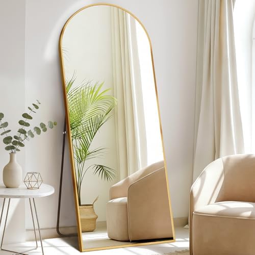 DUMOS 68"x26" Arched Full Length Mirror with Stand, Full Body Floor Mirror by DumosLifestyle