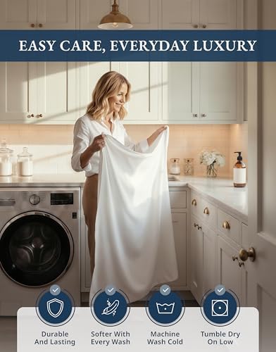 LANE LINEN Twin Sheets 1000 Thread Count 100% Egyptian Cotton - White - Image 7