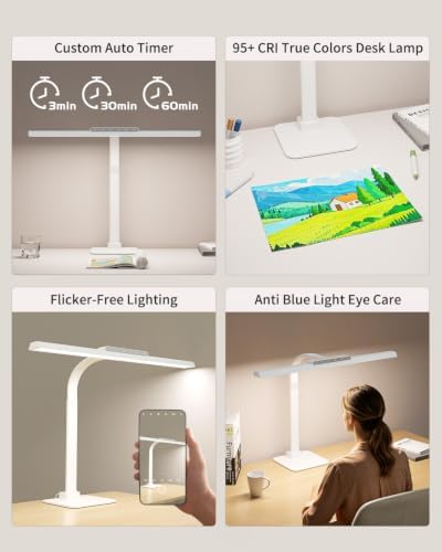 Large LED Desk Lamp for Home Office, 24W Architect Table Lamp - Image 6