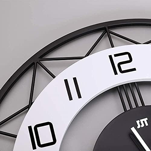 Large Wall Clock for Living Room Decor Modern Silent Pendulum Wall Clock for Home House Kitchen Bedroom Decorative Big Wall Clock Non Ticking Battery Operated Quartz for Indoor Bathroom 17 Inch - Image 6