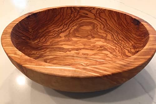 11" Artisan Olive Wood Serving Bowl/Centerpiece Unique decorative Wooden Bowl for Fruit, Salad, Snacks, Chips. In Small 6", Med 7", Lg 8", XL 11", XXL 12". (Extra Large 11 inch) - Image 4