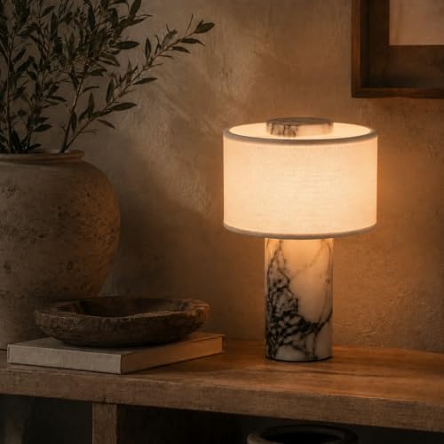 Marble Lamp, Lamps Rechargeable Modern Decorative Touch Dimmable Cordless Design Bedside Lamp for Home Decor, Bedroom, Living Room - Image 7