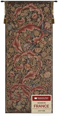 William Morris Acanthe Brown Large Tapestry Wall Hanging 70 x 29 in by CCharlotteHomeFurnishings