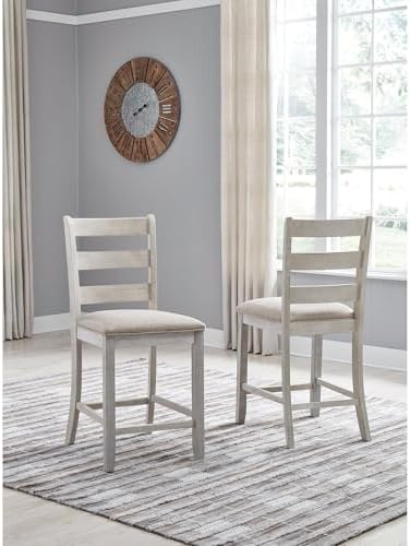 Signature Design by Ashley Counter Height Barstools, Set of 2, Farmhouse - Image 2