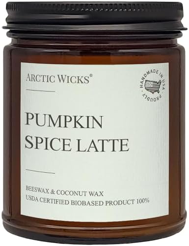 Arctic Wicks Fall Candle Set, 3 Pack 9oz, Coconut Beeswax, Non-Toxic - Image 2