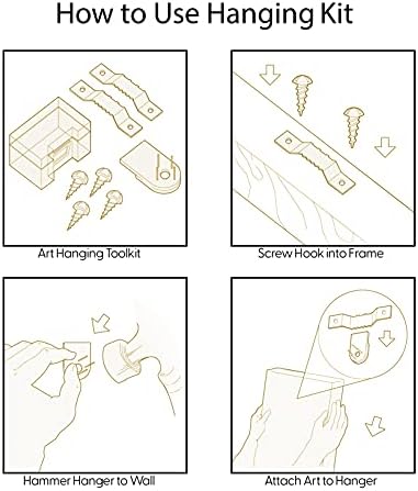 NWT Framed Canvas Print Wall Art Japanese Style Cherry Blossoms on Tree Branch Floral Plants Illustrations Modern Art Rustic Scenic Colorful Pastel for Living Room, Bedroom, Office - 24"x36" Natural - Image 5