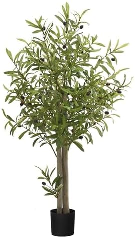 Maia Shop - 3ft 5in Artificial Olive Tree - Indoor Faux Plant Decor by MaiaShop