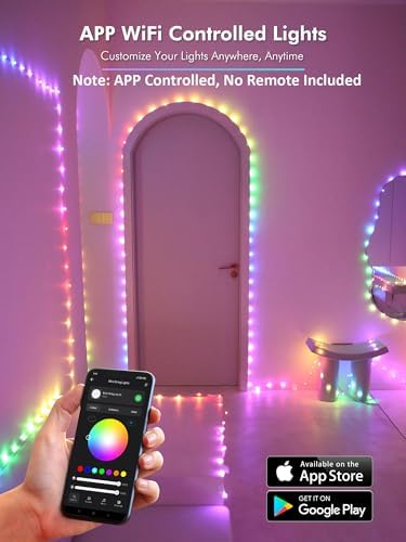 BrizLabs Smart Fairy Lights, 66 ft 200 LED, Alexa Google Home Compatible - Image 5