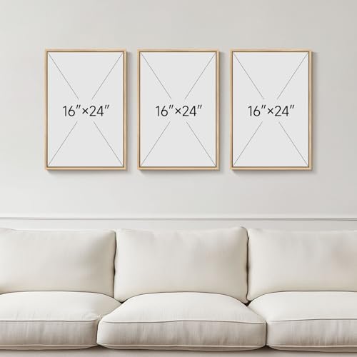 Framed Green Mid Century Modern Boho Abstract Wall Art Bedroom, 16x24 Inch - Image 3
