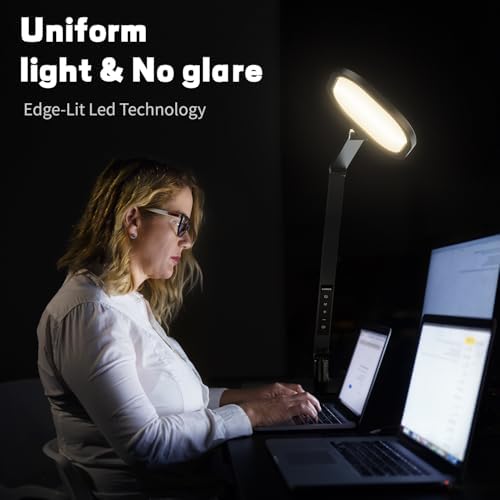 LitONES LED Desk Lamp for Home Office, Eye-Caring Diffused Desk Light - Image 4