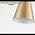 Gold Pendant Lights Kitchen Island,Dining Room Light Fixtures Over Table 3 Pack with Brushed Brass Cone Metal Shade, Modern Farmhouse Mini Chandeliers,Adjustable Cord Hanging Lighting for Bar,Sink - Image 7
