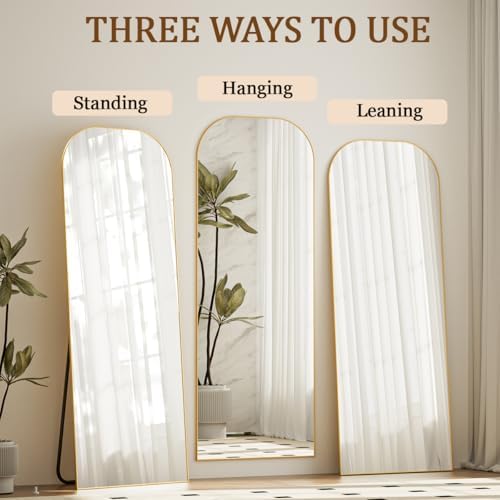 Koonmi Full Length Mirror, 56"x21" Mirror Full Length with Stand - Image 4