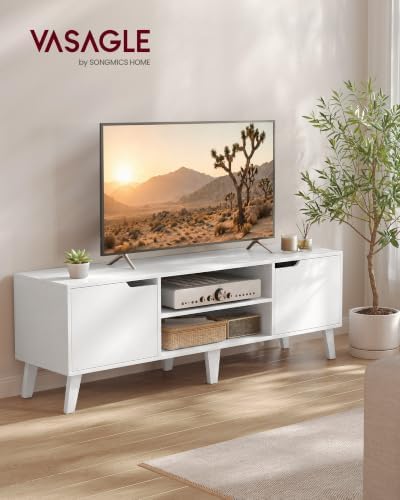 VASAGLE TV Stand for 65'' TV, Entertainment Center with Adjustable Shelf - Image 2