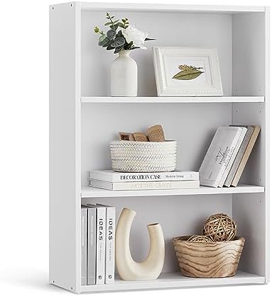 VASAGLE 3-Tier Bookshelf, Storage Organizer, 23.6 x 9.4 x 32 Inches by VASAGLEbySONGMICSHOME