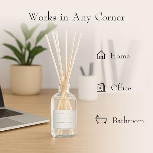 K. Hall Designs Washed Cotton Boxed Diffuser Kit, Refreshing Clean Scent - Image 5