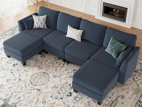 Modular Sectional Sofa 6 Seaters Modular Sleeper Sofa Couch - Image 2