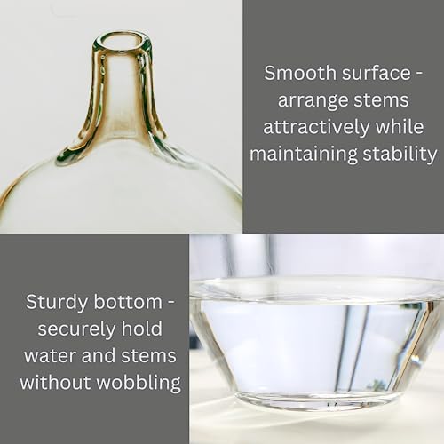 Large Clear Glass Vase 12 Inch - Image 4