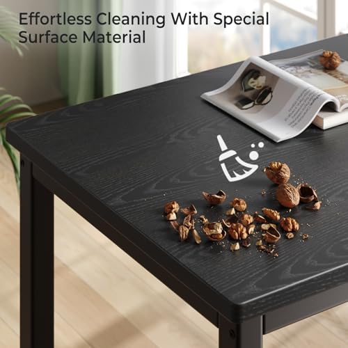 Tatub Dining Table Set for 4, 3-Piece Kitchen Table with 2 Benches - Image 5