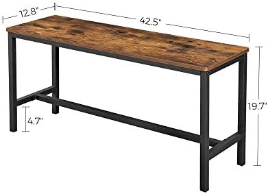 VASAGLE Dining Bench Set of 2, 42.5'' Kitchen Bench - Image 3