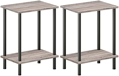 HOOBRO End Tables Set of 2, Small Side Tables, Nightstands for Small Spaces by HOOBRO