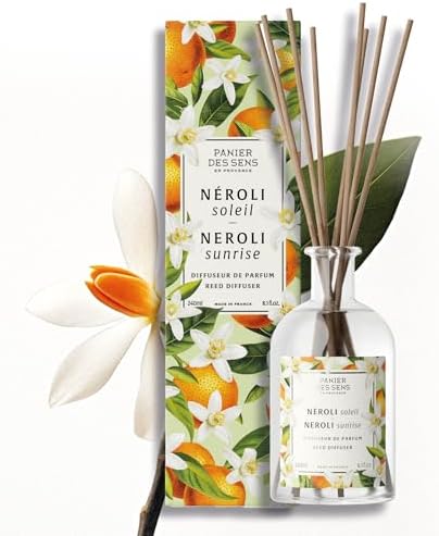 Panier des Sens Orange Blossom Neroli Reed Diffuser, 8.1 fl oz by PanierdesSens